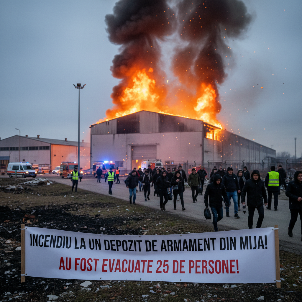 25 de persoane evacuate urgent!