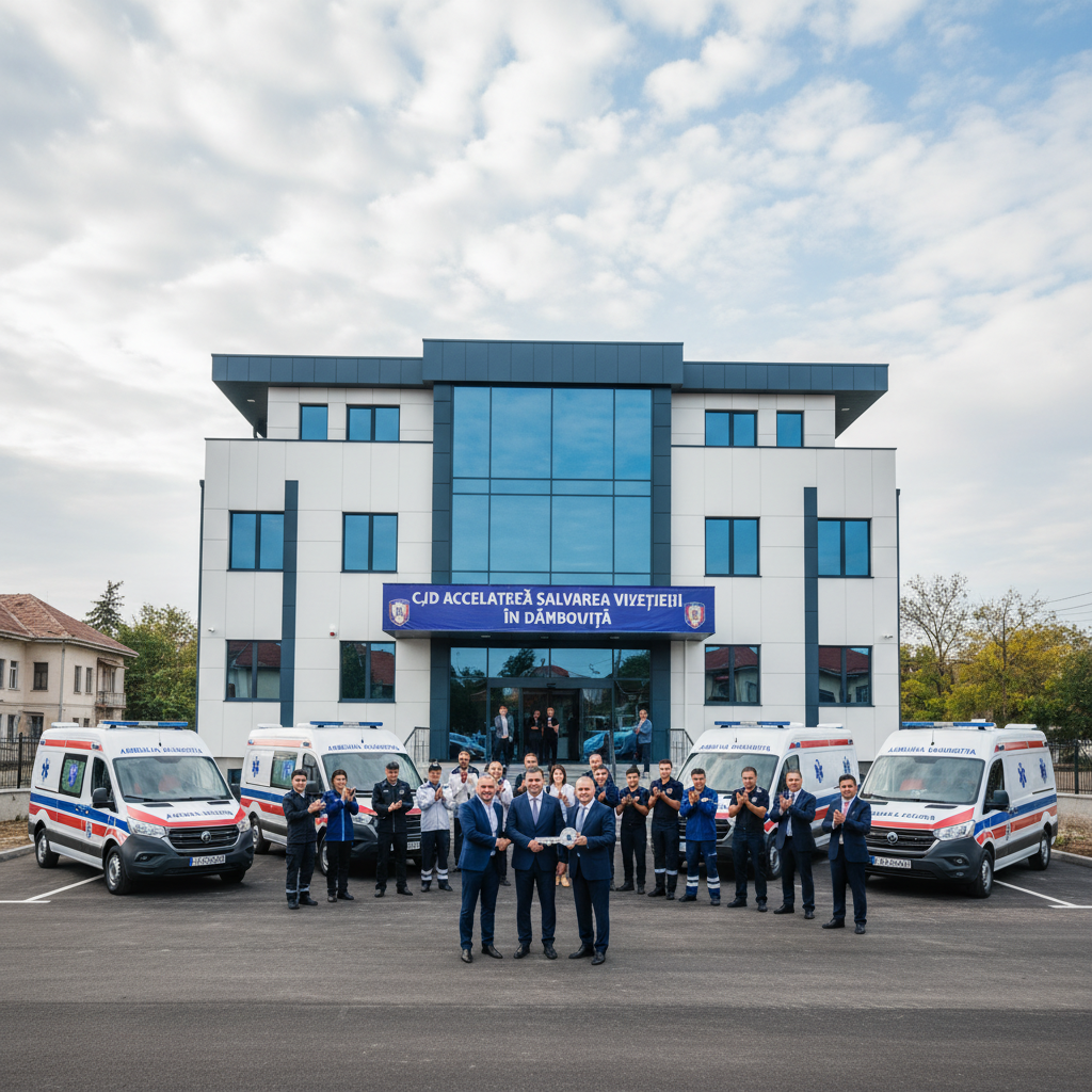 ambulanțe noi și sediu modern pentru SAJ