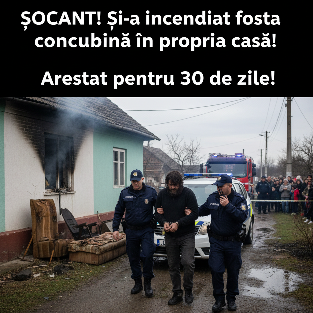 Bărbat arestat pentru 30 de zile după ce și-a incendiat fosta concubină în propria locuință