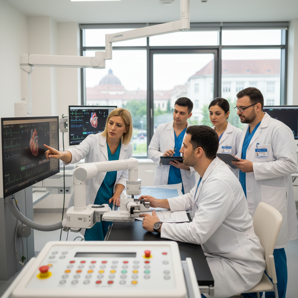 Cardiologii din Târgoviște se specializează constant în tehnologii moderne pentru salvarea vieților