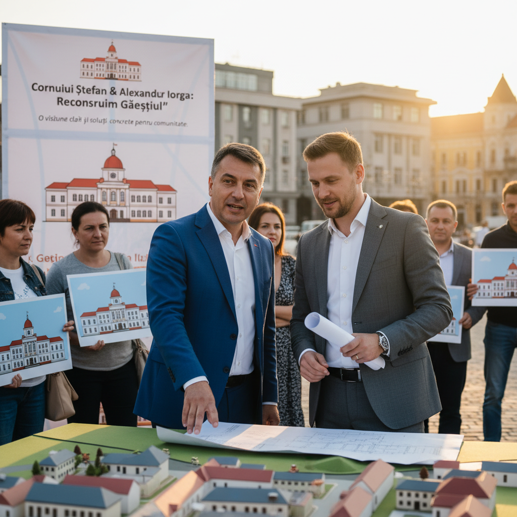 Corneliu Ștefan și Alexandru Iorga promovează reconstrucția Găeștiului cu soluții clare pentru comunitate