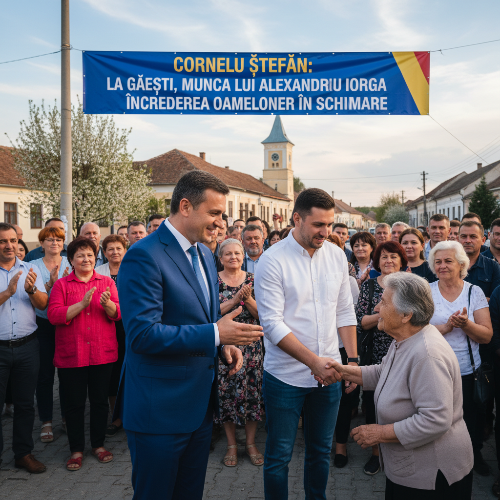 Eforturile lui Alexandru Iorga la Găești restabilesc încrederea localnicilor în schimbare