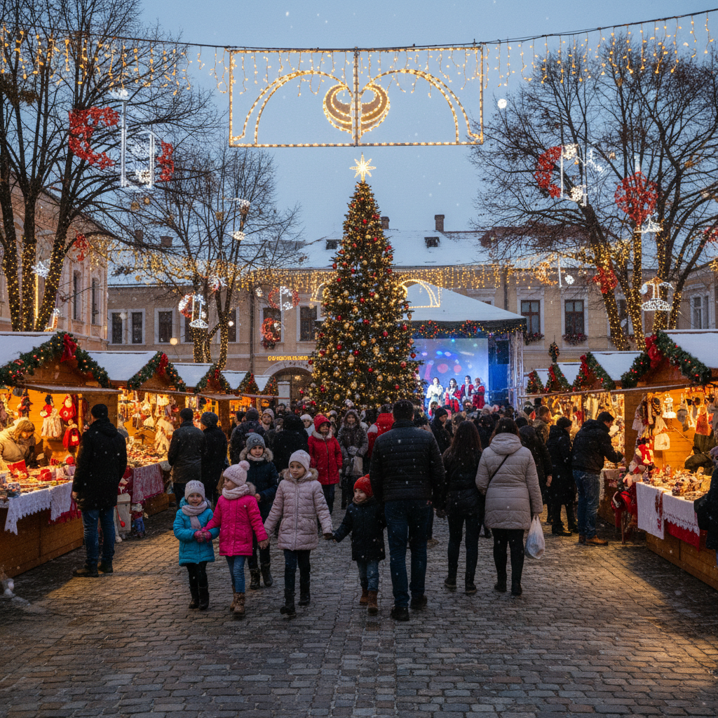 Magia Crăciunului vine la Aninoasa pe 5 decembrie cu aprinderea iluminatului festiv și Târg caritabil de Crăciun