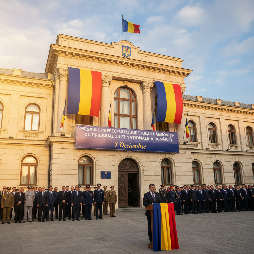 Mesajul Prefectului Județului Dâmbovița de Ziua Națională a României