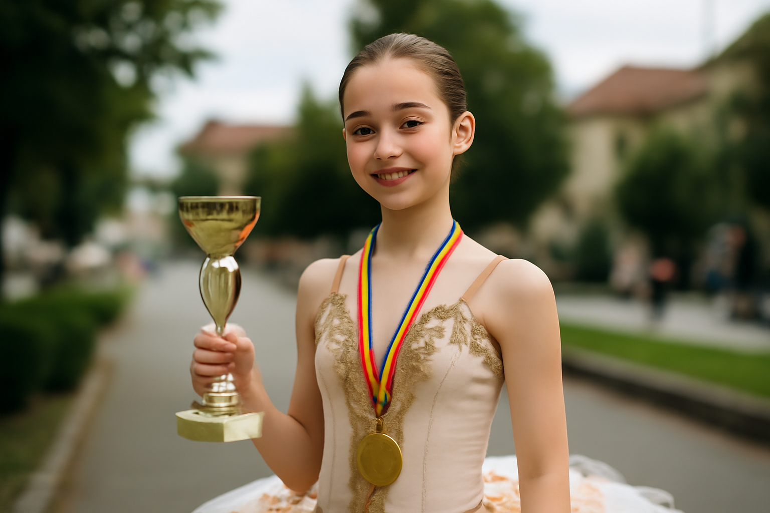 Sandra din Târgoviște câștigă locul 1 la un prestigios campionat de balet