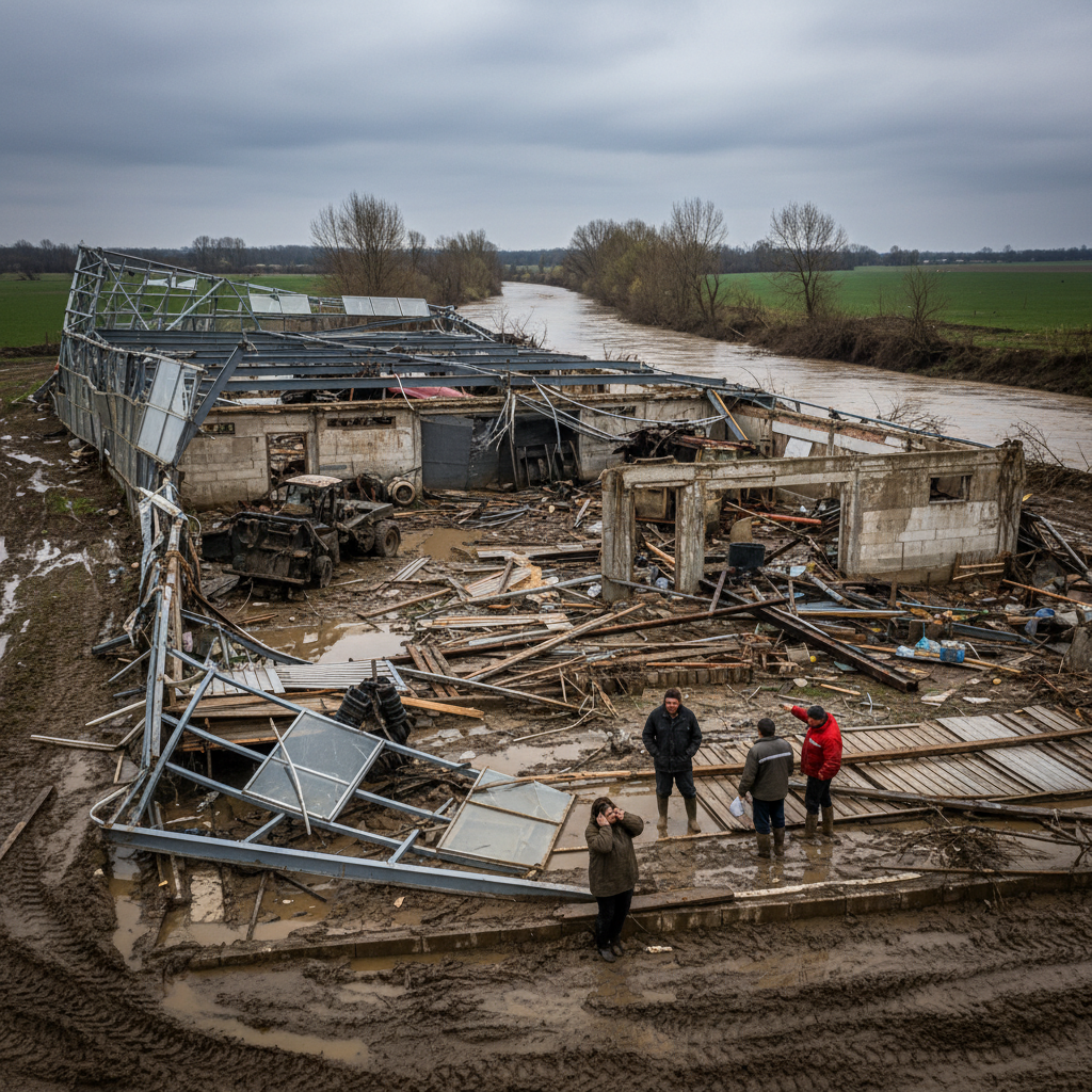 Viitura puternică a distrus o investiție de sute de mii de euro